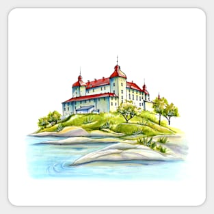 Castle in Sweden Sticker